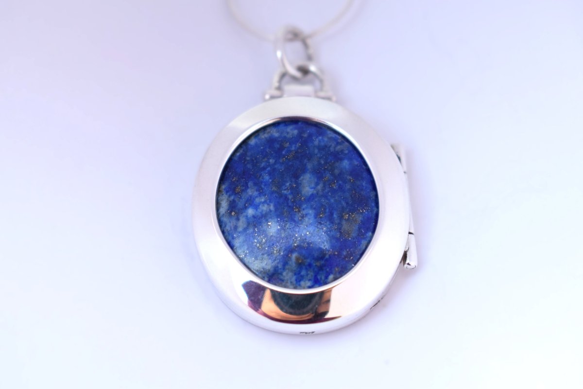 Lapis Lazuli Locket Pendant - SunTouch Jewelry