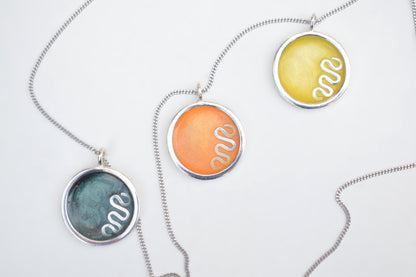 Tide Trace Resin Pendant