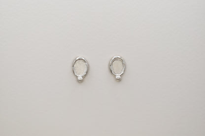 Halo Stud Earrings with Diamond