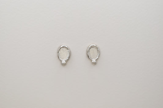 Halo Stud Earrings with Diamond
