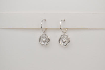 Rosette Hoop Earrings