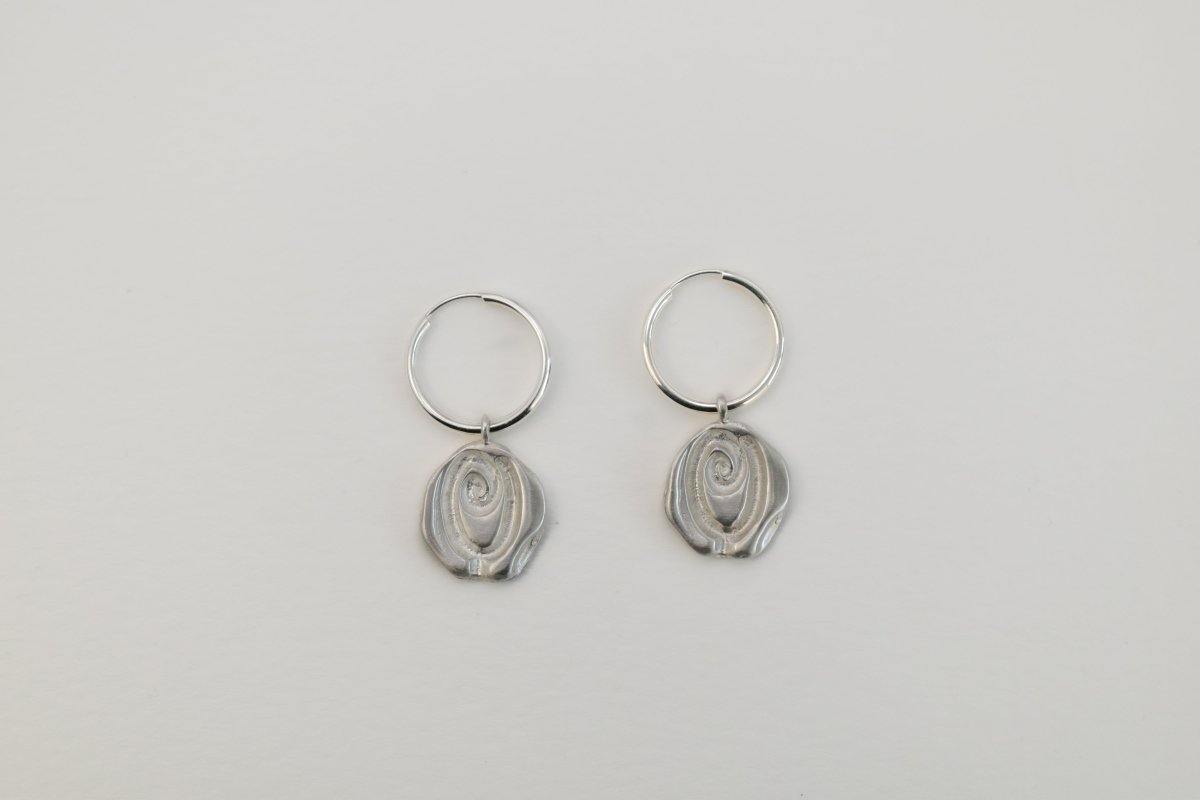 Rosette Hoop Earrings - SunTouch Jewelry
