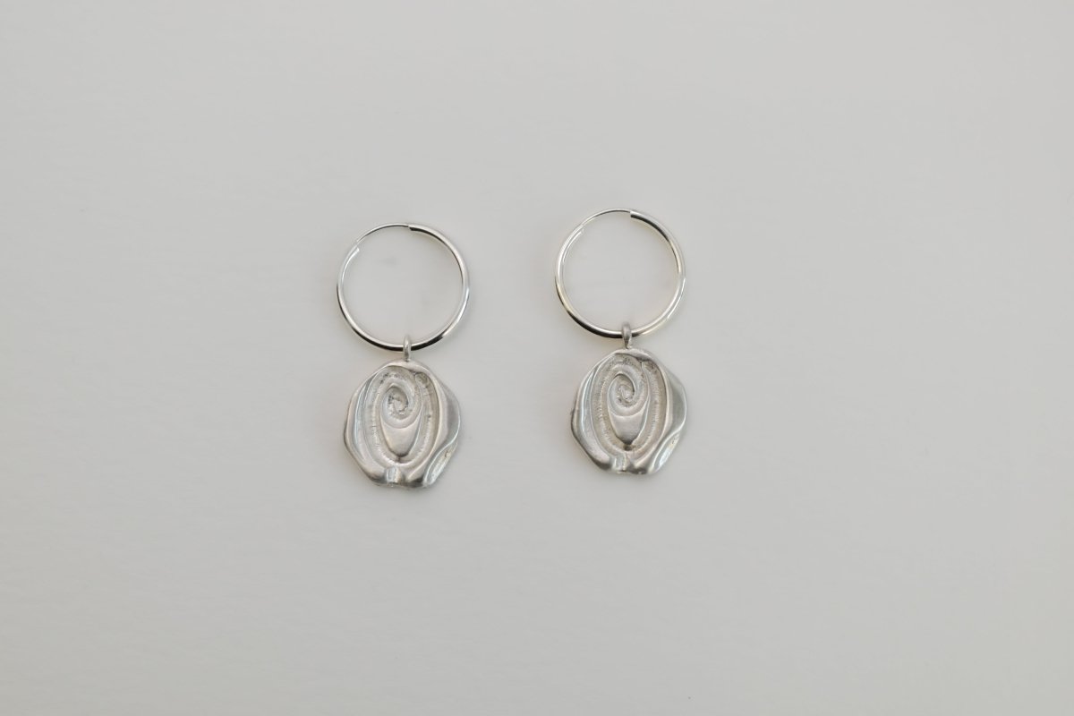 Rosette Hoop Earrings - SunTouch Jewelry