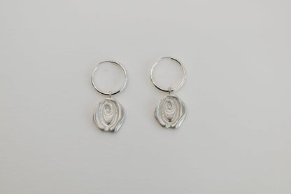 Rosette Hoop Earrings - SunTouch Jewelry