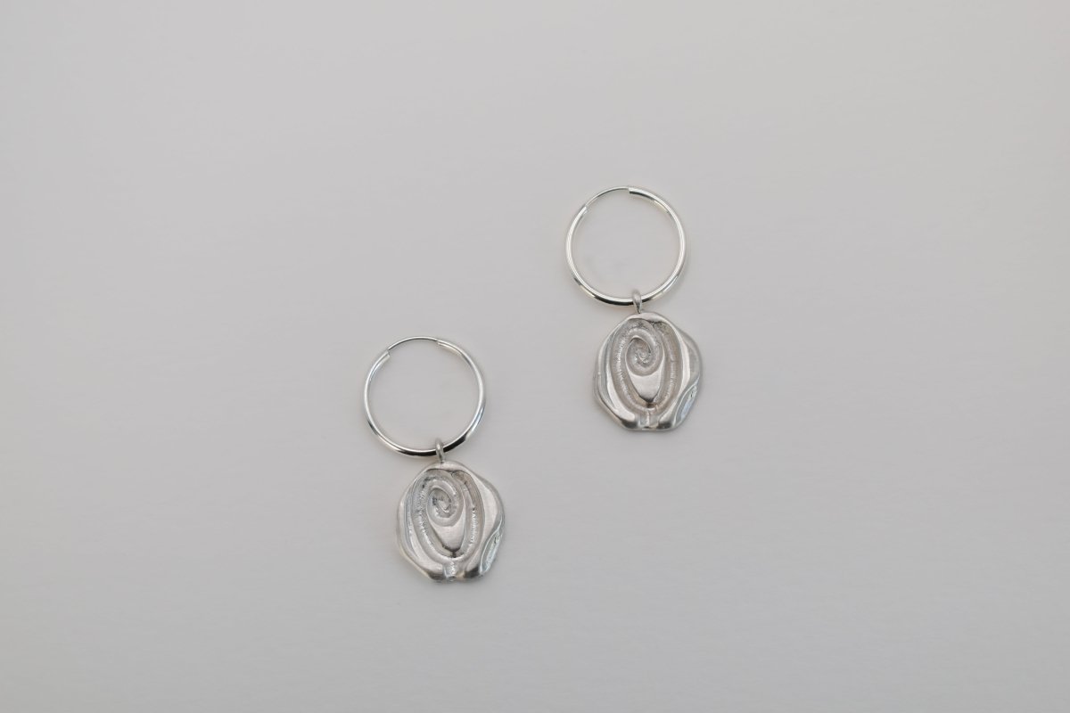 Rosette Hoop Earrings - SunTouch Jewelry