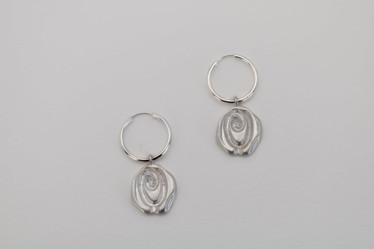 Rosette Hoop Earrings - SunTouch Jewelry