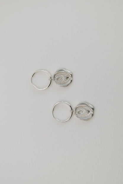 Rosette Hoop Earrings - SunTouch Jewelry