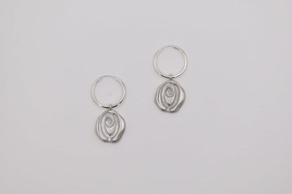 Rosette Hoop Earrings - SunTouch Jewelry