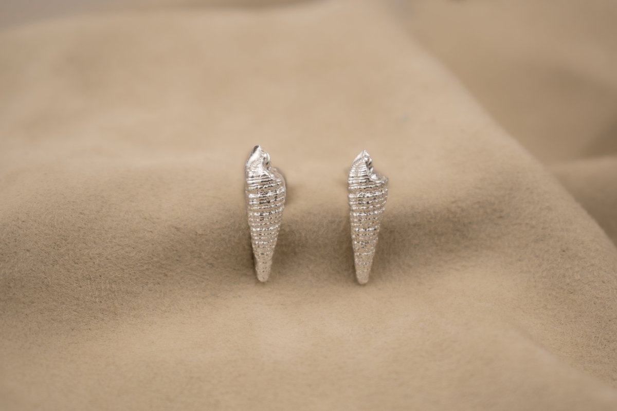 Spiral Shell Stud Earrings - SunTouch Jewelry