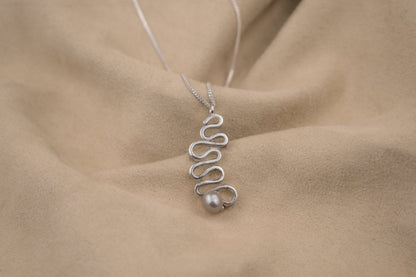 Tide Trace Pearl Pendant - SunTouch Jewelry