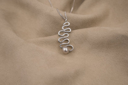 Tide Trace Pearl Pendant - SunTouch Jewelry