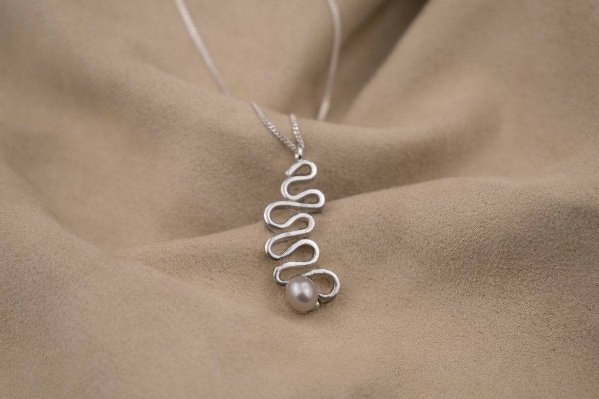 Tide Trace Pearl Pendant - SunTouch Jewelry
