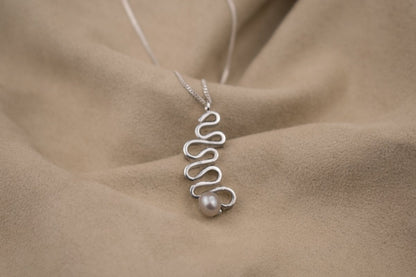 Tide Trace Pearl Pendant - SunTouch Jewelry