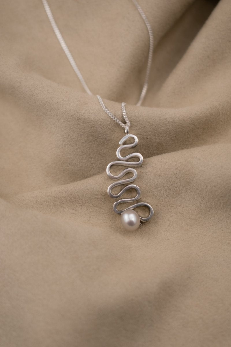 Tide Trace Pearl Pendant - SunTouch Jewelry