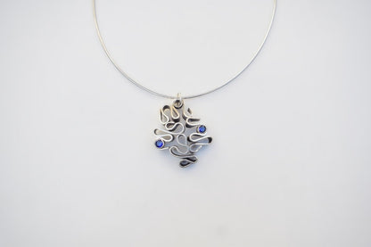 Tide Trace Sapphire Pendant - SunTouch Jewelry