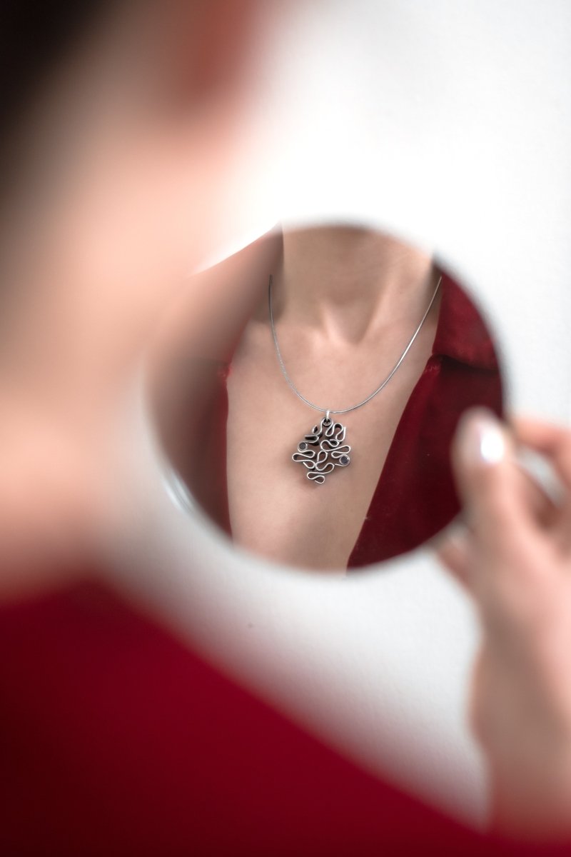 Tide Trace Sapphire Pendant - SunTouch Jewelry
